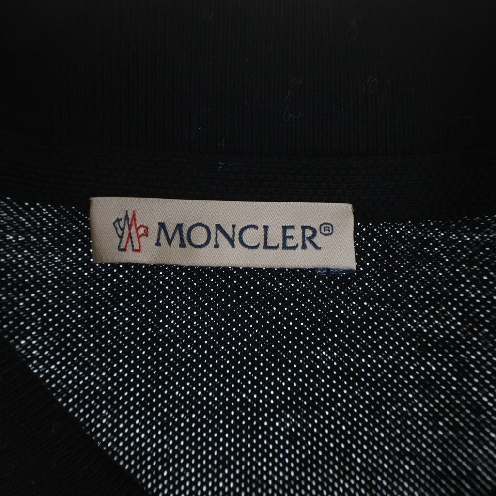 MONCLER(モンクレール) 19AW ワッペンロゴ 半袖 ポロシャツ ブラック E20918324500