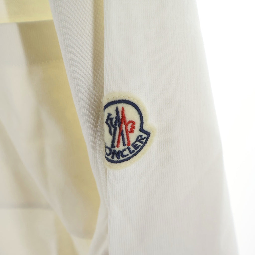 MONCLER(モンクレール) 21AW KEEP WARM ワッペンロゴ クルーネック プルオーバー スウェットトレーナー ホワイト G20918D00006