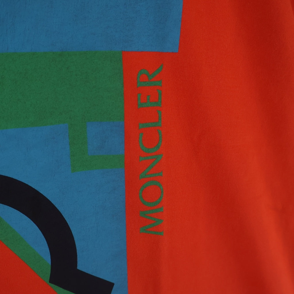 MONCLER(モンクレール) 19SS ×CRAIG GREEN クレイグ グリーン グラフィックプリント クルーネック 半袖Tシャツ カットソー オレンジ E109H8002550