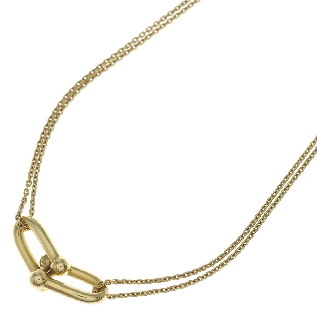 TIFFANY & Co.(ティファニー) ハードウェア ラージ ダブルリンク ネックレス ペンダント チェーン ゴールド Au750YG レディース
