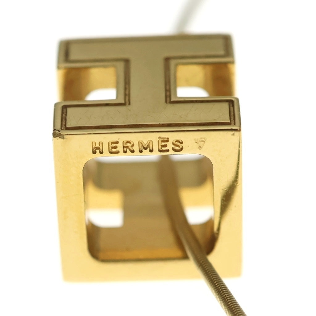 HERMES(エルメス) カージュドアッシュ Hキューブ GP ネックレス チョーカー ゴールド レディース