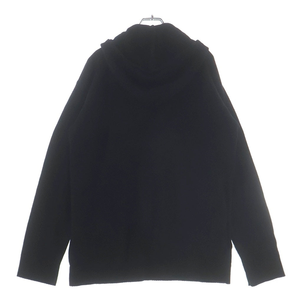 LOEWE(ロエベ) アナグラム ジップアップ パーカー ブラック ウール #L レディース