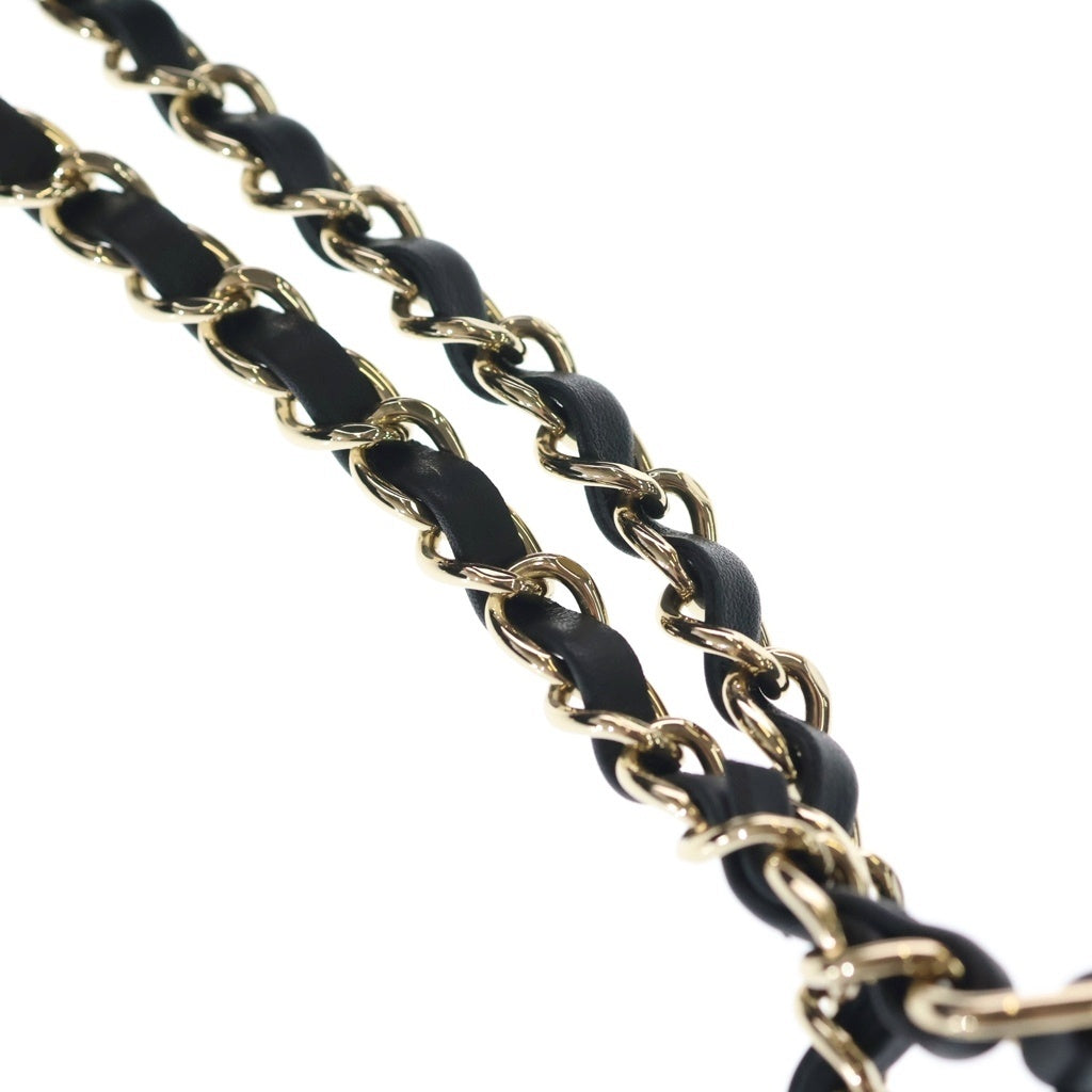 CHANEL(シャネル) ドーヴィル MM ハンドバッグ ショルダーバッグ ボーリングバッグ 2WAY キャンバス レザー ブラック AS3257 レディース