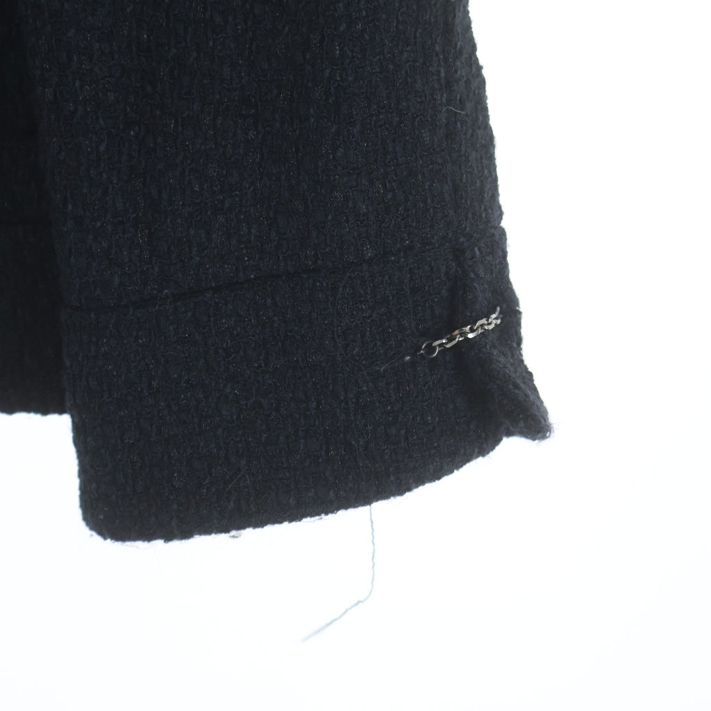 CHANEL(シャネル) テーラードジャケット ブラック ナイロン×ウール #36 P20718V12103 レディース