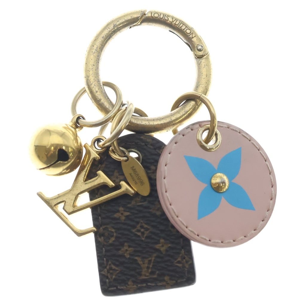 LOUIS VUITTON(ルイヴィトン) ビジューサック フェティッシュ キーホルダー キーリング ゴールド/ブラウン/ピンク レディース