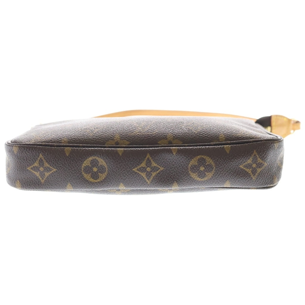 LOUIS VUITTON(ルイヴィトン) モノグラム ポシェットアクセソワール ハンドバッグ ミニバッグ ポーチ ブラウン PVCレザー M51980 ゴールド金具 レディース