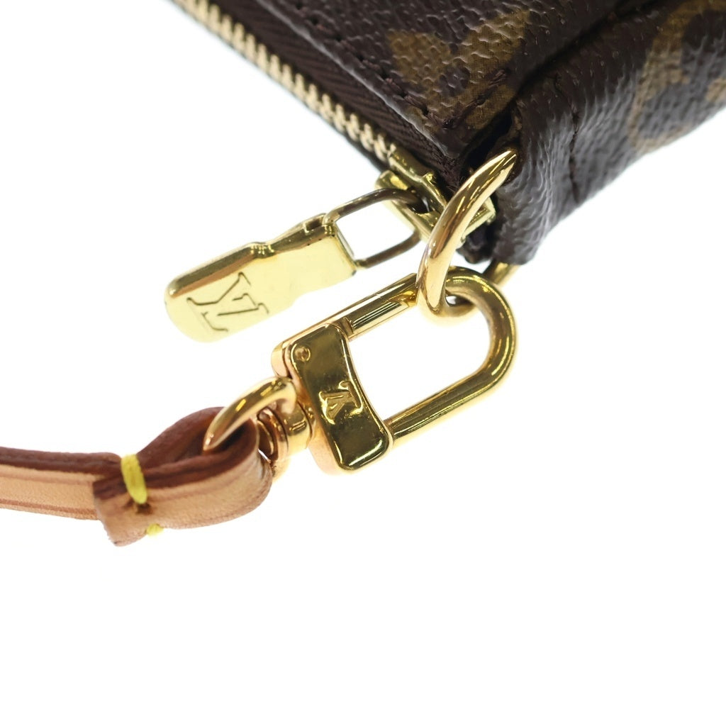 LOUIS VUITTON(ルイヴィトン) モノグラム ポシェットアクセソワール ハンドバッグ ミニバッグ ポーチ ブラウン PVCレザー M51980 ゴールド金具 レディース