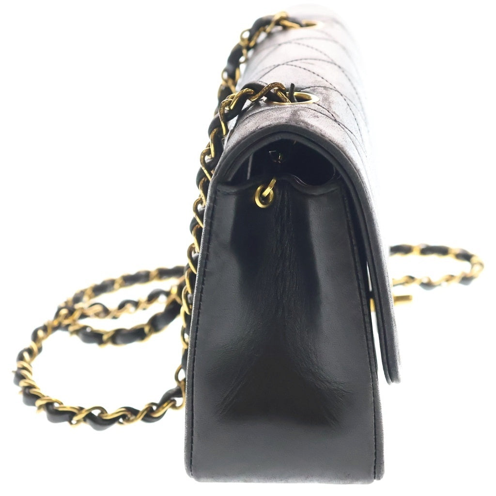 CHANEL(シャネル) マトラッセ ダイアナ22 チェーン ショルダーバッグ ラムスキン レザー ゴールド金具 ブラック 3番台 レディース