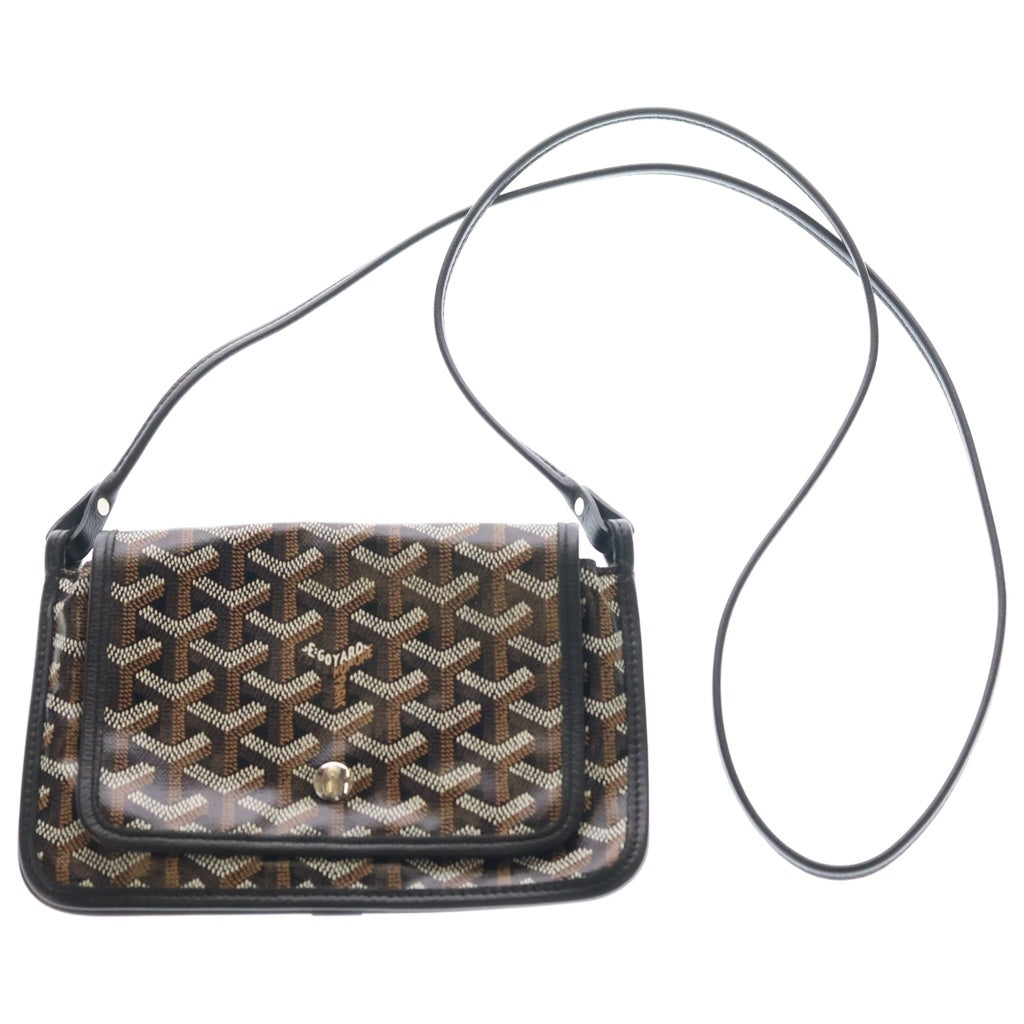 GOYARD(ゴヤール) プリュメ ポーチウォレット ショルダーバッグ ブラック シルバー金具 レディース