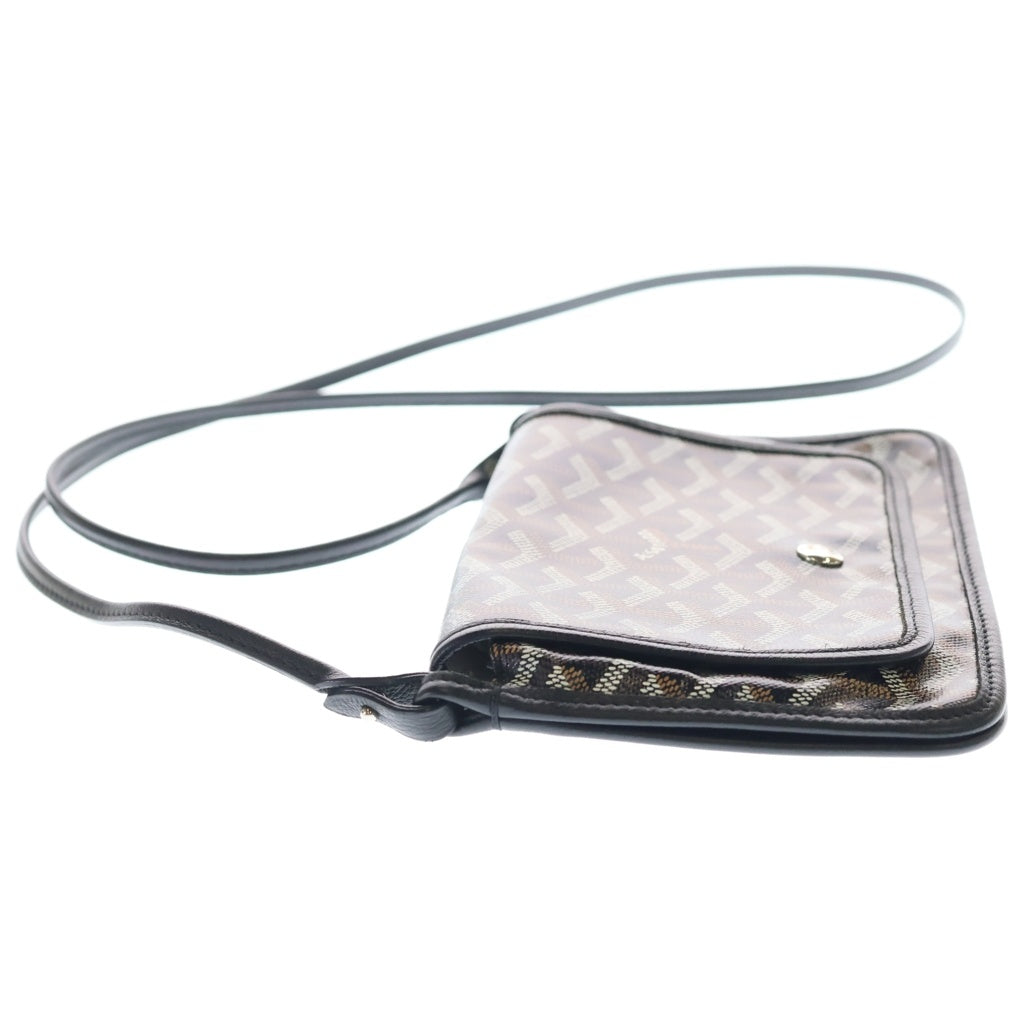 GOYARD(ゴヤール) プリュメ ポーチウォレット ショルダーバッグ ブラック シルバー金具 レディース