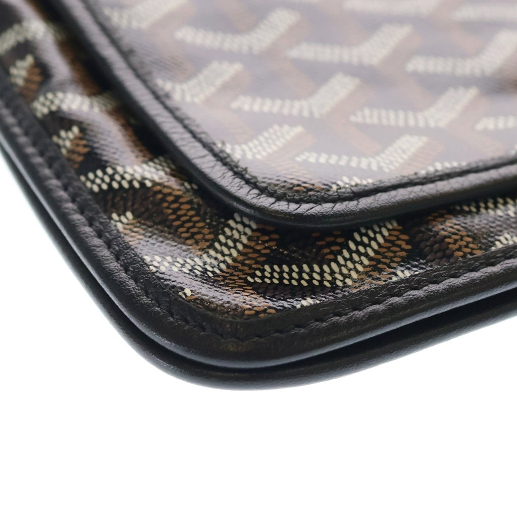 GOYARD(ゴヤール) プリュメ ポーチウォレット ショルダーバッグ ブラック シルバー金具 レディース