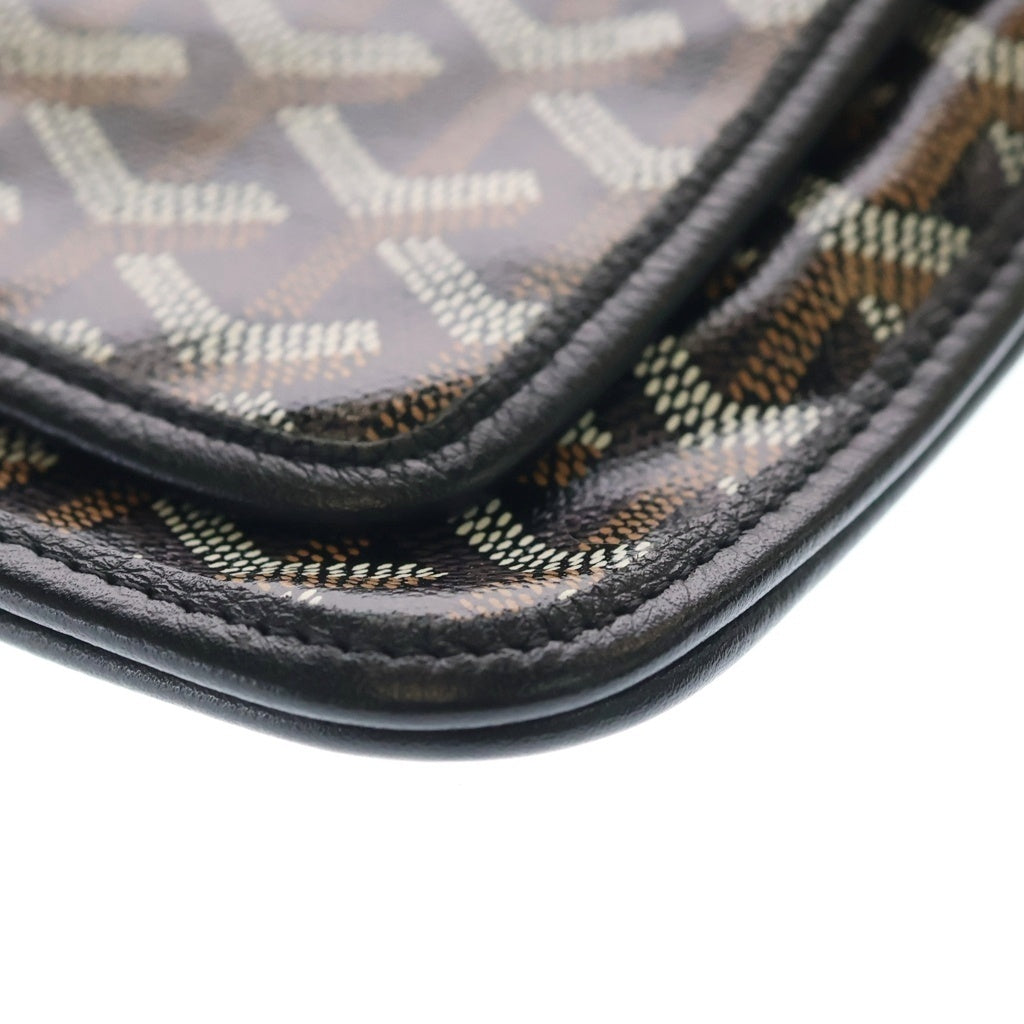 GOYARD(ゴヤール) プリュメ ポーチウォレット ショルダーバッグ ブラック シルバー金具 レディース