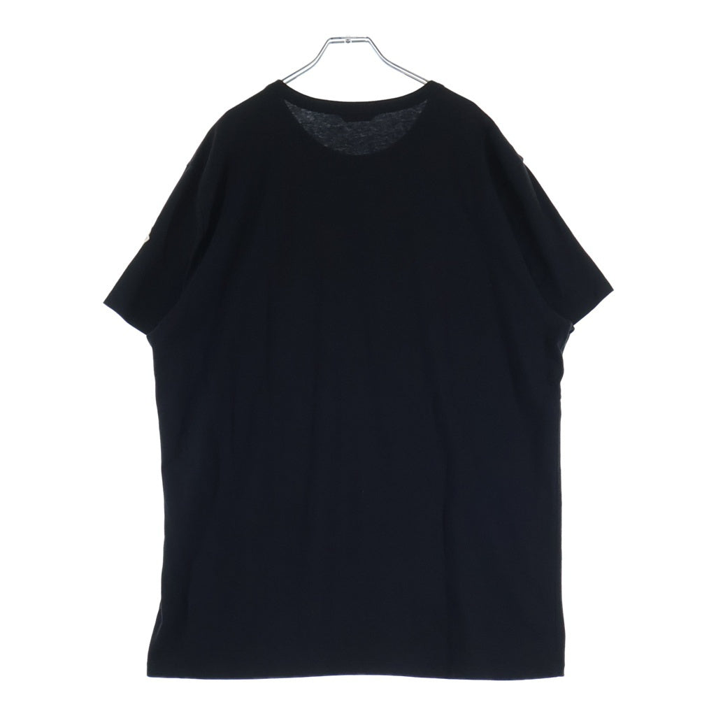 MONCLER(モンクレール) 18AW グラフィック刺繍 ワッペンロゴ 半袖Tシャツ カットソー ブラック D20918003750 8390T
