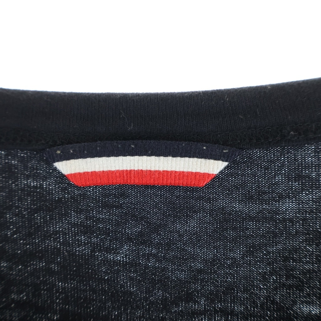 MONCLER(モンクレール) 18AW グラフィック刺繍 ワッペンロゴ 半袖Tシャツ カットソー ブラック D20918003750 8390T