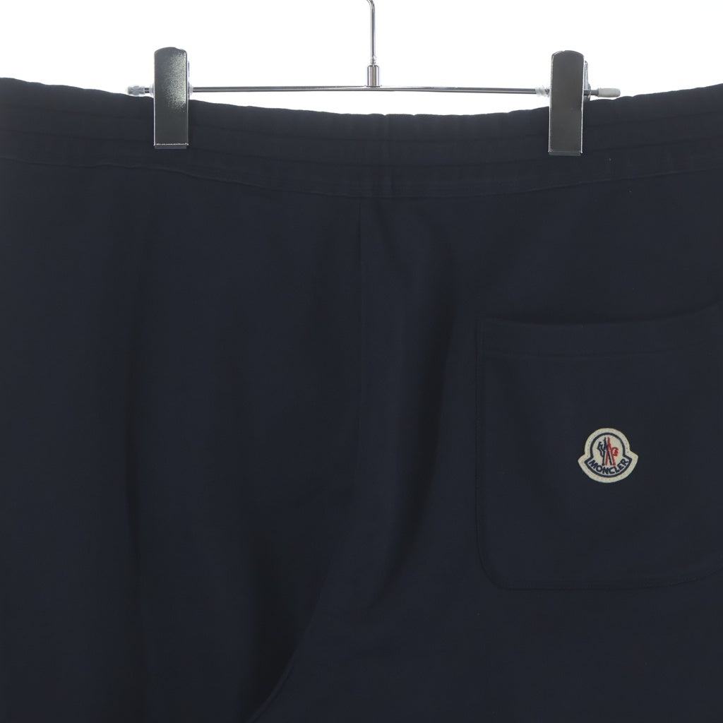 MONCLER(モンクレール) 20SS ワッペンロゴ スウェット ハーフ ショート パンツ ショーツ ネイビー F10918H70710