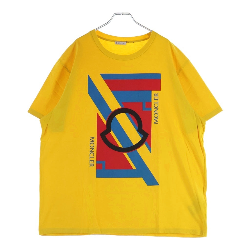 MONCLER(モンクレール) 19SS クレイグ グリーン グラフィック ロゴプリント 半袖Tシャツ カットソー イエロー E109H8002550 809E3