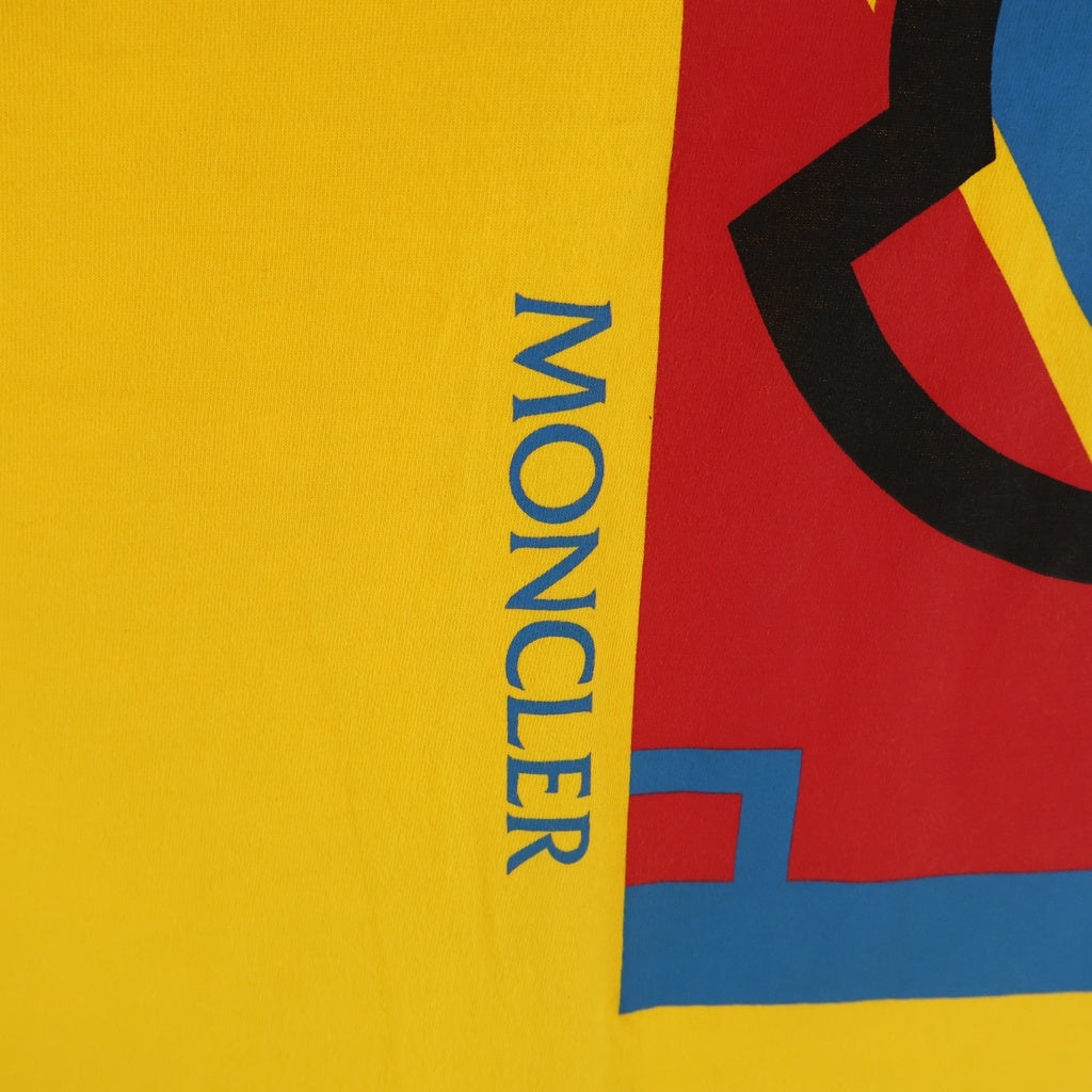 MONCLER(モンクレール) 19SS クレイグ グリーン グラフィック ロゴプリント 半袖Tシャツ カットソー イエロー E109H8002550 809E3