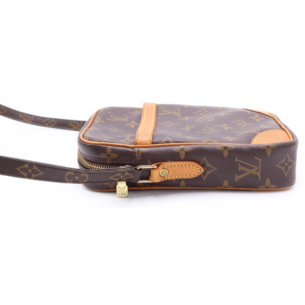 LOUIS VUITTON(ルイヴィトン) モノグラム ダヌーブ PVC レザー ショルダーバッグ ブラウン M45266