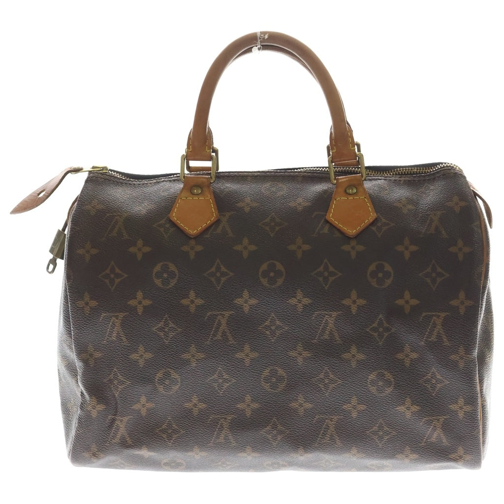 LOUIS VUITTON(ルイヴィトン) モノグラム スピーディ30 PVC レザー ハンドバッグ ブラウン M41526 レディース