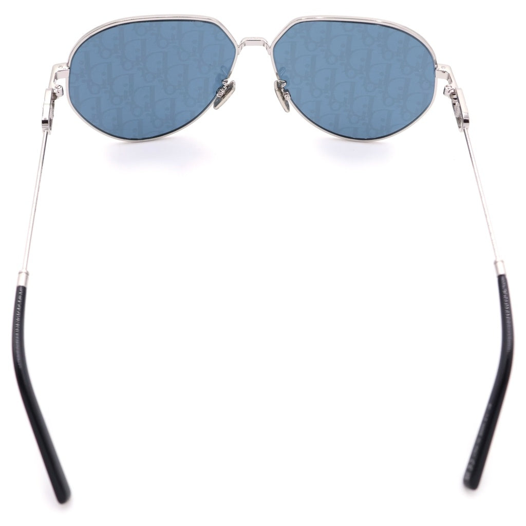 DIOR(ディオール) ロゴレンズ アイウェア ティアドロップサングラス メガネ CDLKA1UXT_F0B8 ブルー/シルバー