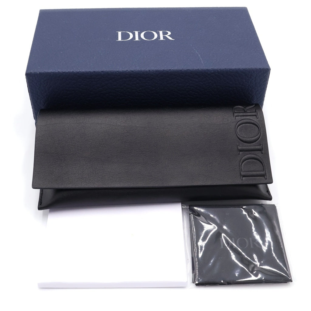 DIOR(ディオール) ロゴレンズ アイウェア ティアドロップサングラス メガネ CDLKA1UXT_F0B8 ブルー/シルバー