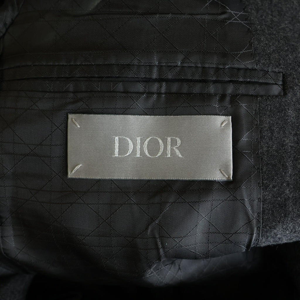 DIOR(ディオール) ウール 2B テーラードジャケット グレー 413C233A6063