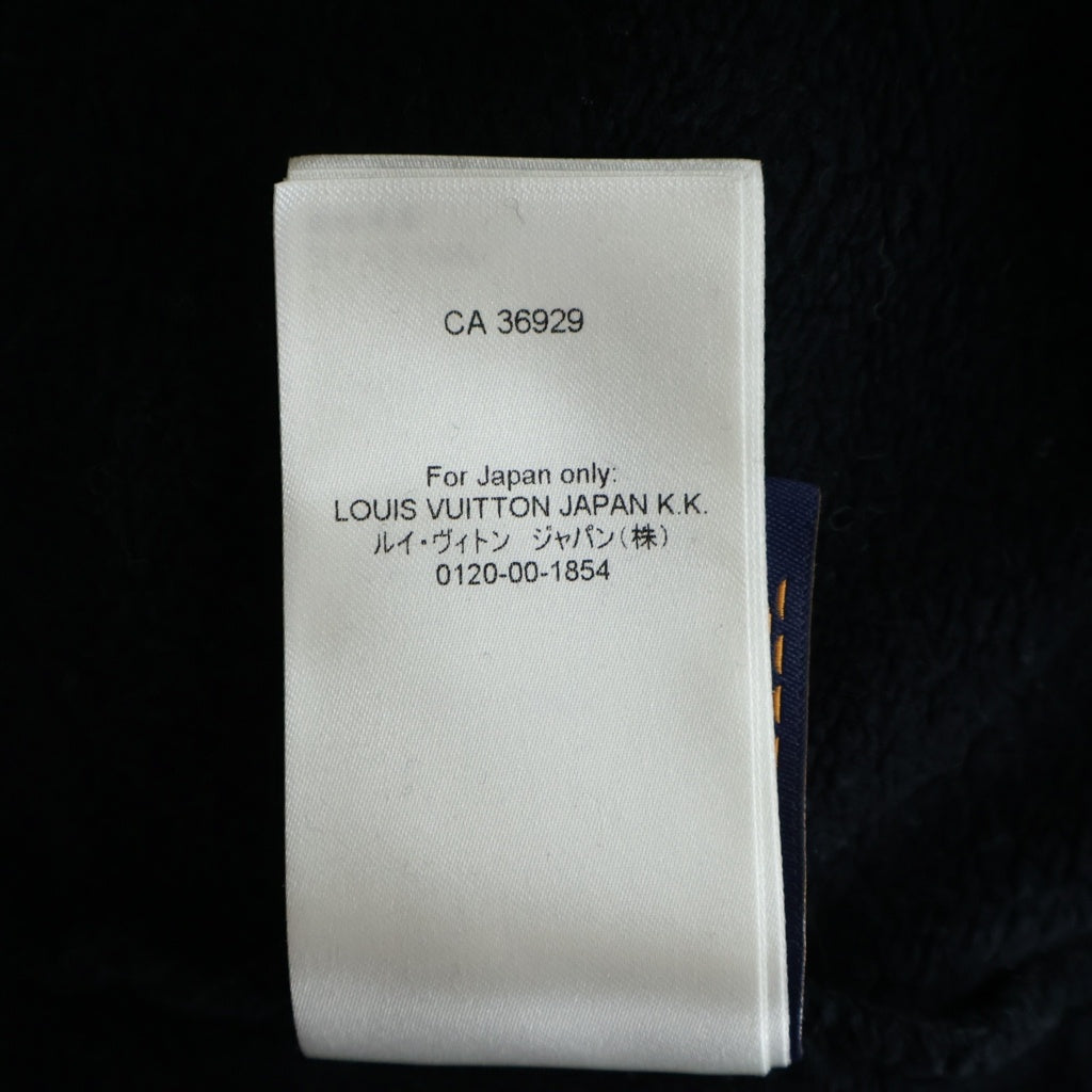 LOUIS VUITTON(ルイヴィトン) 24AW LVロゴ刺繍 コットンジャージー クルーネック プルオーバー スウェット トレーナー ブラック RM242M IHN HRY83W