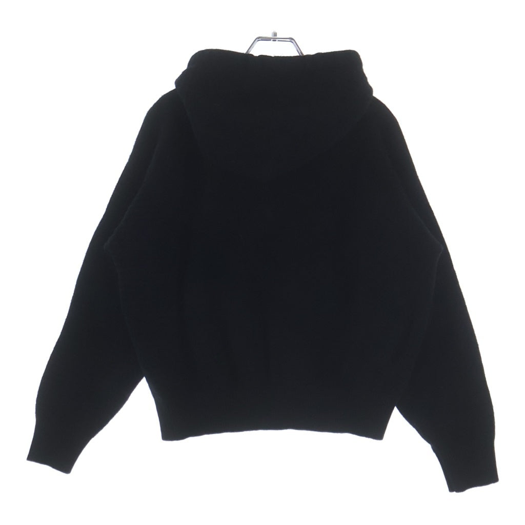LOUIS VUITTON(ルイヴィトン) 25SS モノグラム グラフィック ジャガード ウール フリース プルオーバー パーカー フーディー ブラック RM251M SDL HSN83W