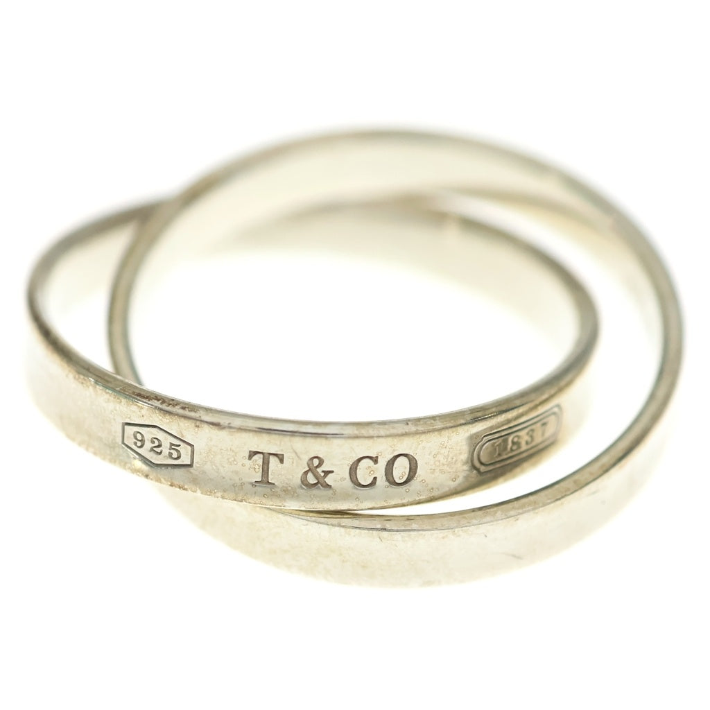 TIFFANY & Co.(ティファニー) 1837 インターロッキング ダブルサークル Ag925 リング 指輪 シルバー レディース