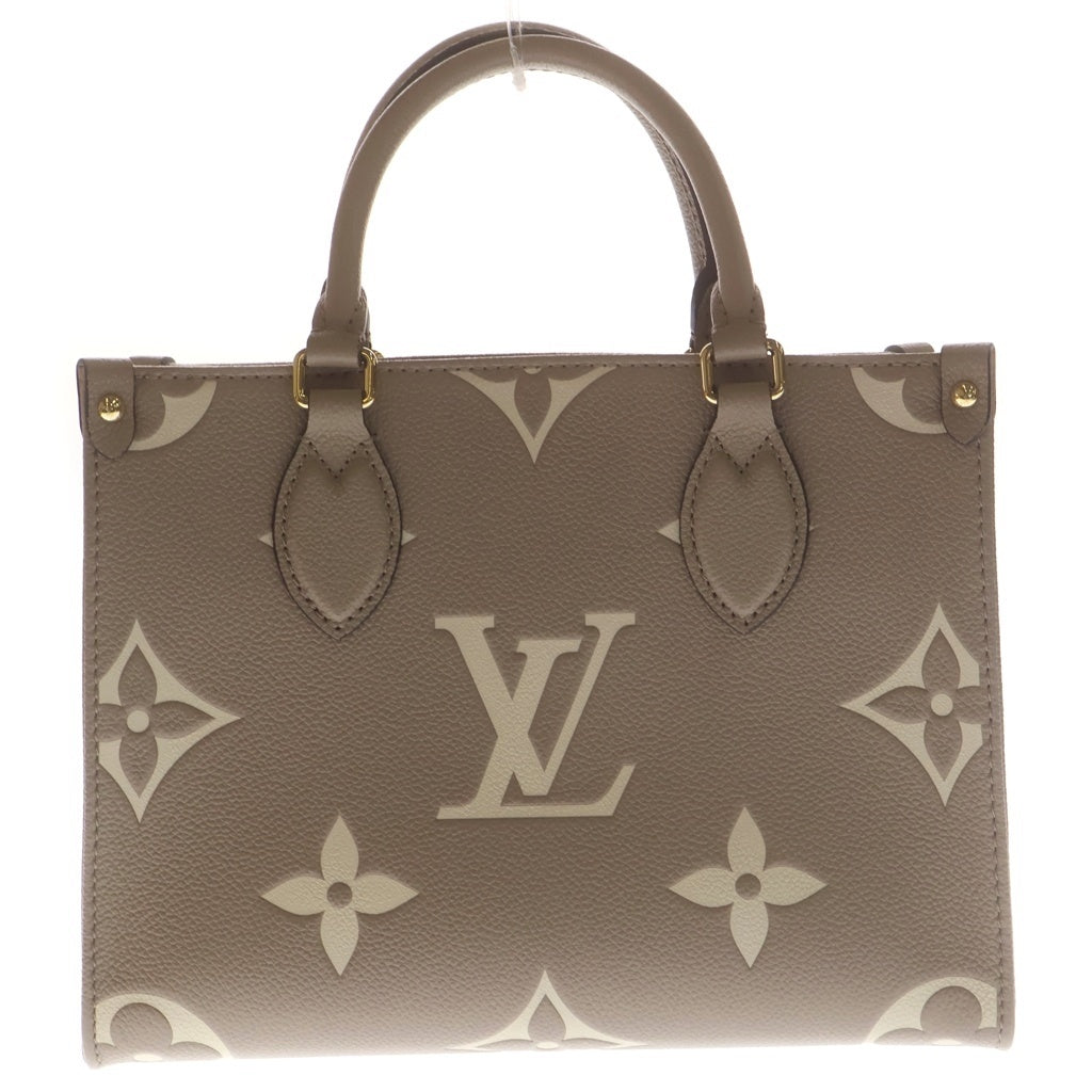 LOUIS VUITTON(ルイヴィトン) モノグラムアンプラント オンザゴーPM ショルダーバッグ バイカラー トゥルトレール クレーム M45779 RFID レディース