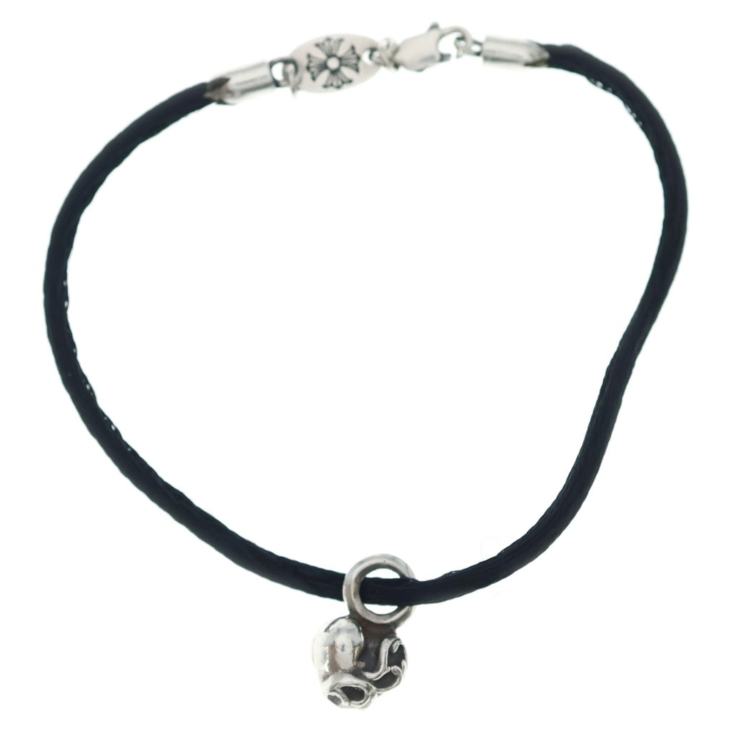 CHROME HEARTS(クロムハーツ) KZ BRACELET STAR KZ ケーゼット ハートスタック シルクブレスレット ブラック/シルバー
