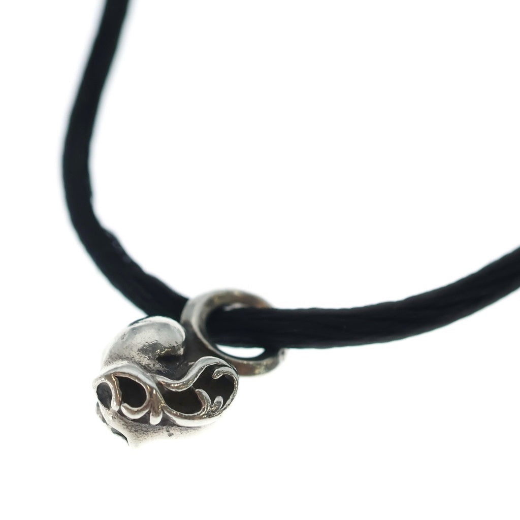 CHROME HEARTS(クロムハーツ) KZ BRACELET STAR KZ ケーゼット ハートスタック シルクブレスレット ブラック/シルバー