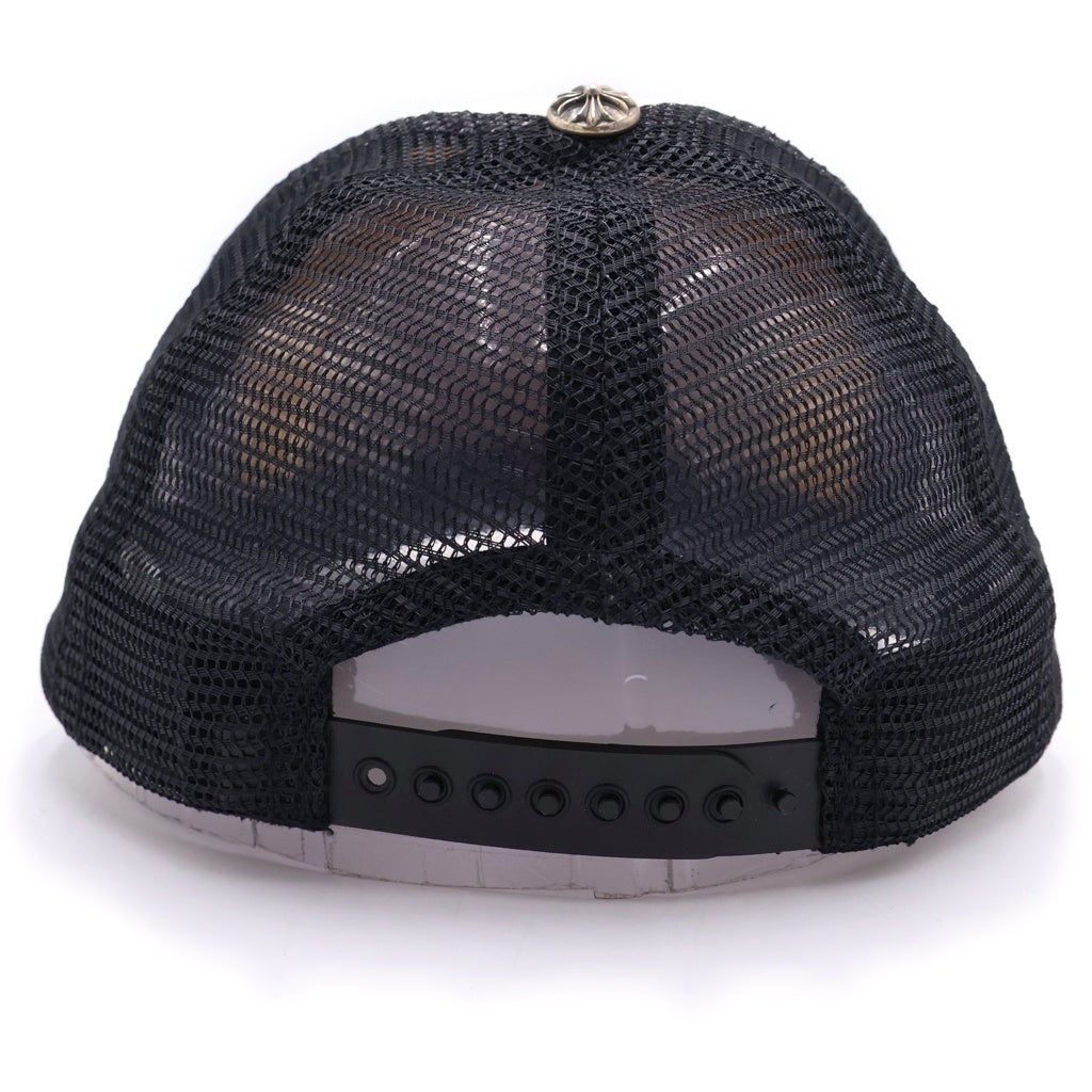 CHROME HEARTS(クロムハーツ) TRUCKER CAP トラッカーキャップ CHパッチクロスボール付メッシュキャップ 帽子 ブラック/ホワイト