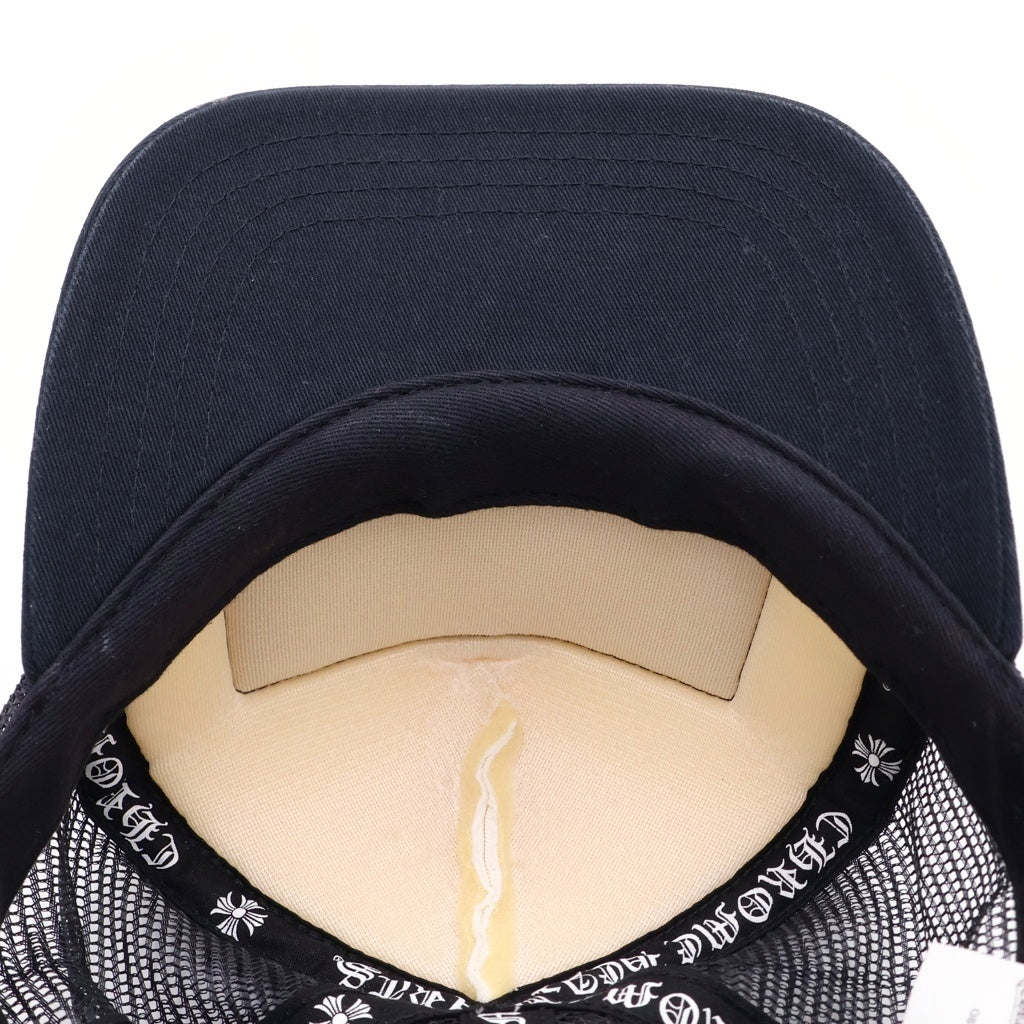 CHROME HEARTS(クロムハーツ) TRUCKER CAP トラッカーキャップ CHパッチクロスボール付メッシュキャップ 帽子 ブラック/ホワイト