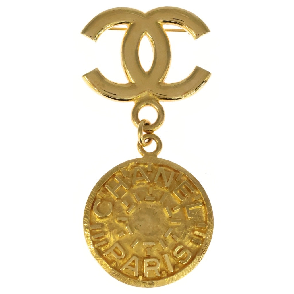 CHANEL(シャネル) ココマーク メダル ピンバッジ ブローチ ゴールド GP レディース
