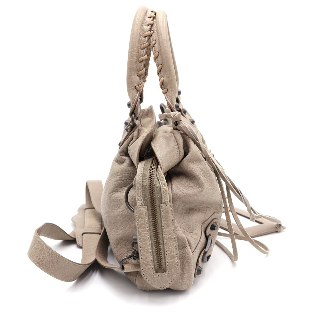BALENCIAGA(バレンシアガ) ザ・タウン シティ 2WAYショルダーバッグ グレー レザー 240579 レディース