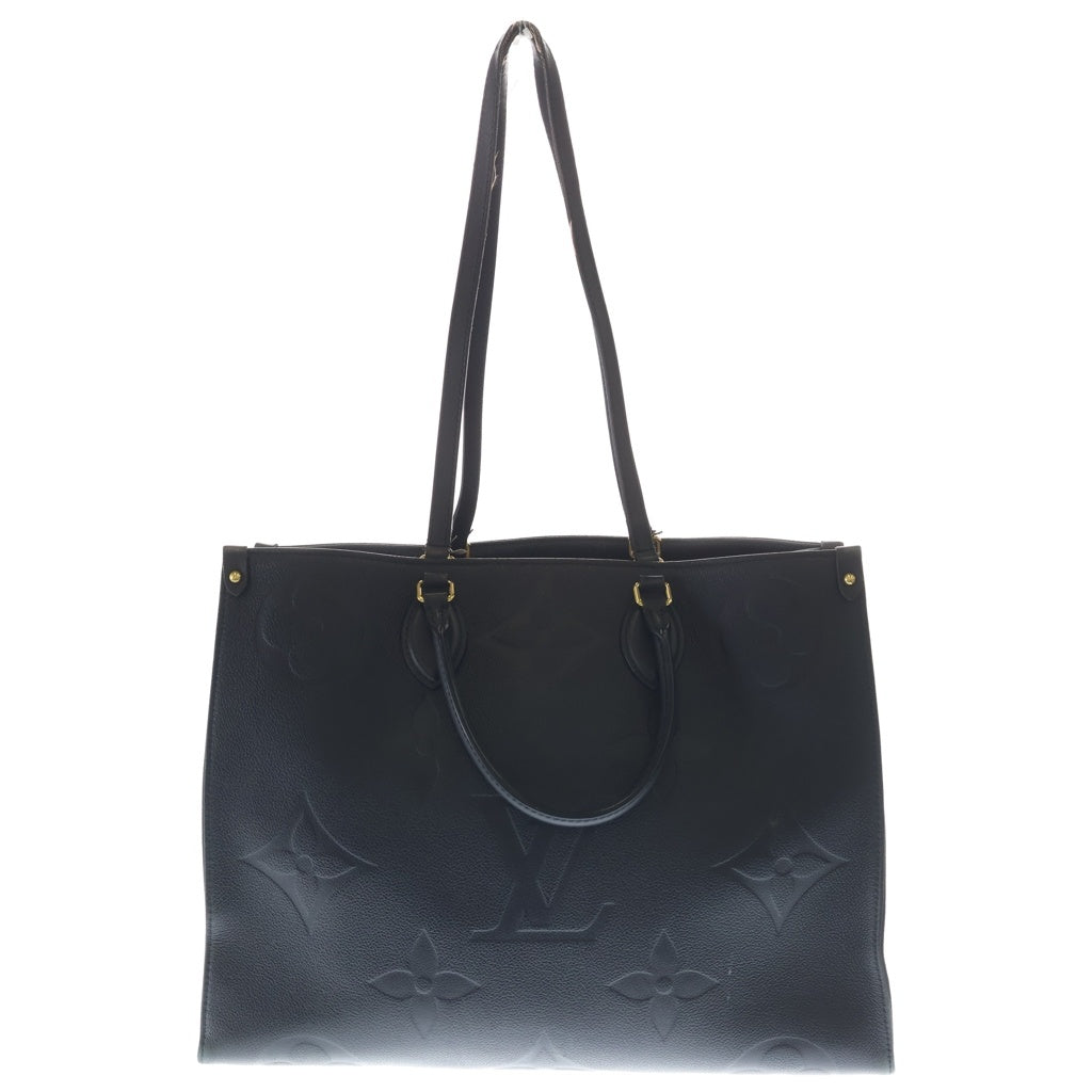 LOUIS VUITTON(ルイヴィトン) オンザゴーGM モノグラム アンプラントトートバッグ ブラック レザー ブラック M44925 RFID レディース