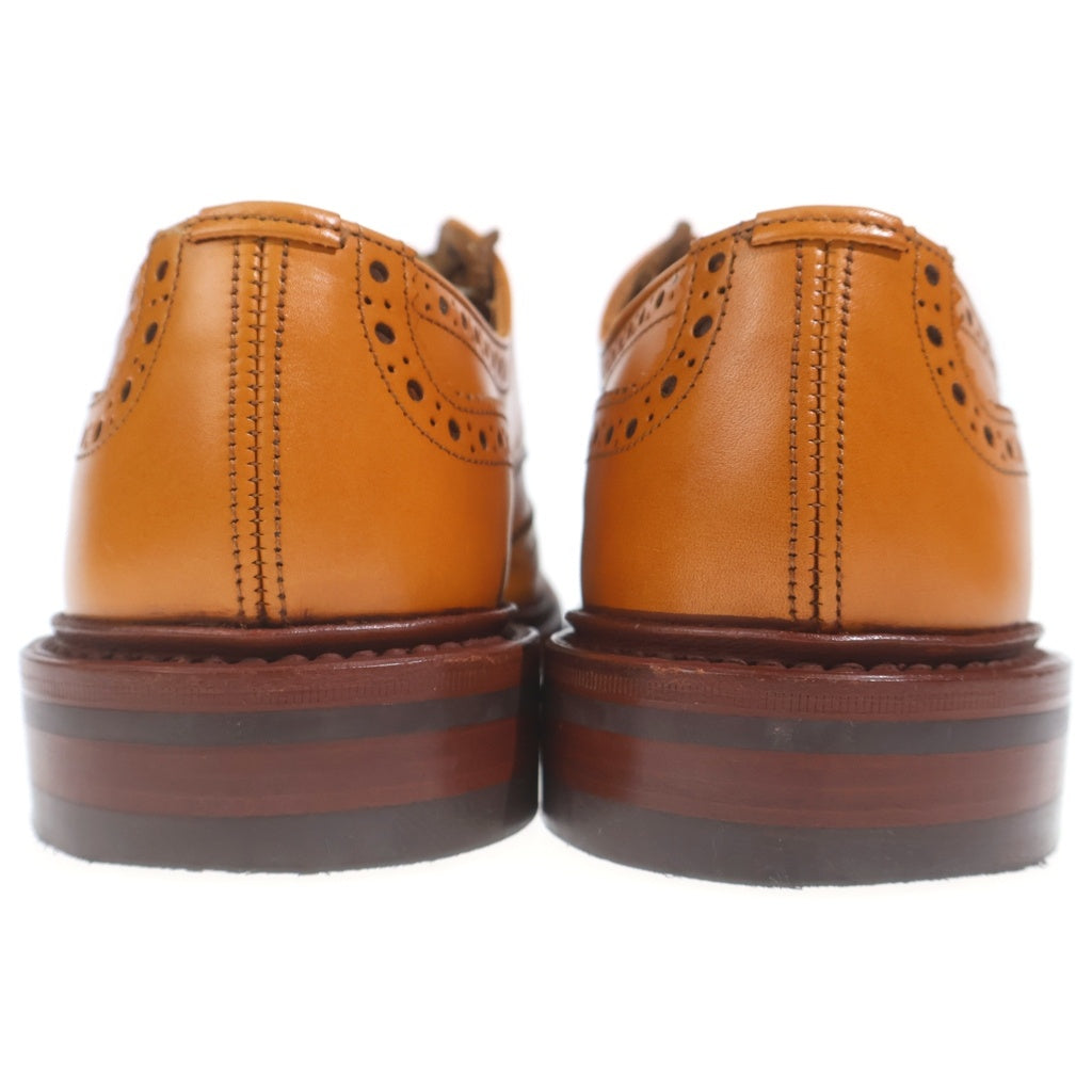 Tricker's(トリッカーズ) BOURTON バートン エイコーン メダリオン ウィングチップ レザー ドレスシューズ ライトブラウン 5633/38