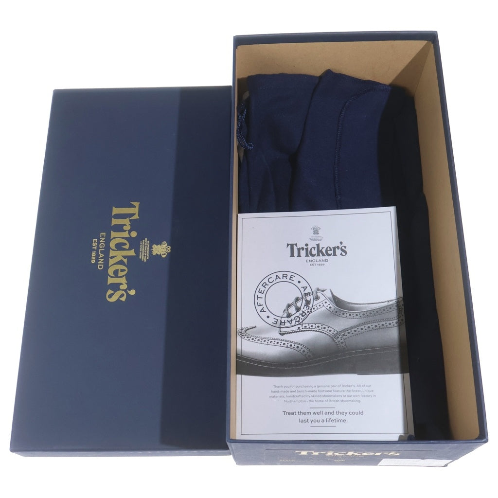 Tricker's(トリッカーズ) BOURTON バートン エイコーン メダリオン ウィングチップ レザー ドレスシューズ ライトブラウン 5633/38