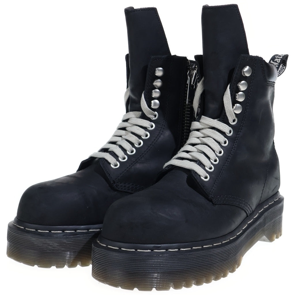 Rick Owens(リックオウエンス) ×Dr.Martens Quad Sole Steel Toe ドクターマーチン クワッド ソール スチールトゥ サイドジップ レザー ショート ブーツ DW02E68139001 箱