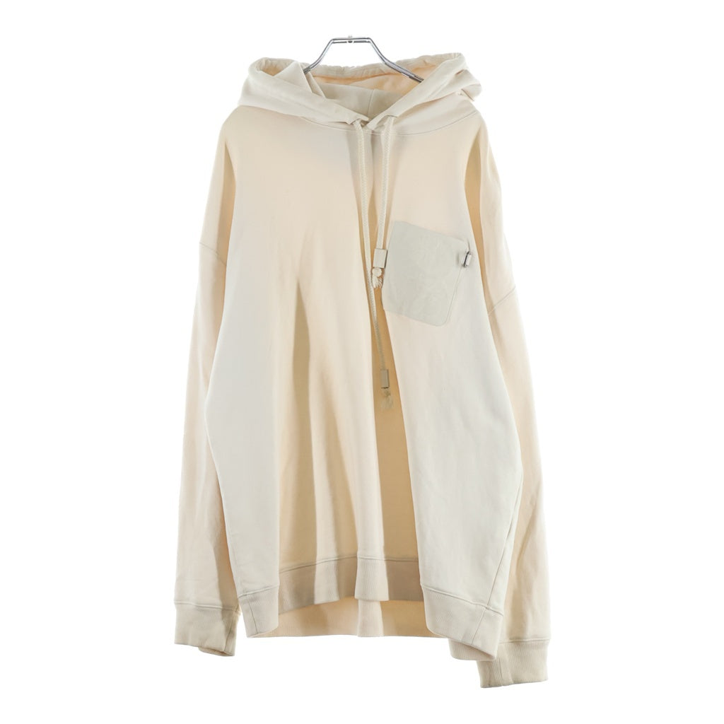 LOEWE(ロエベ) ANAGRAM PATCH POCKET HOODIE アナグラム パッチポケットフーディー プルオーバースウェットパーカー パーカー アイボリー H526Y25X31