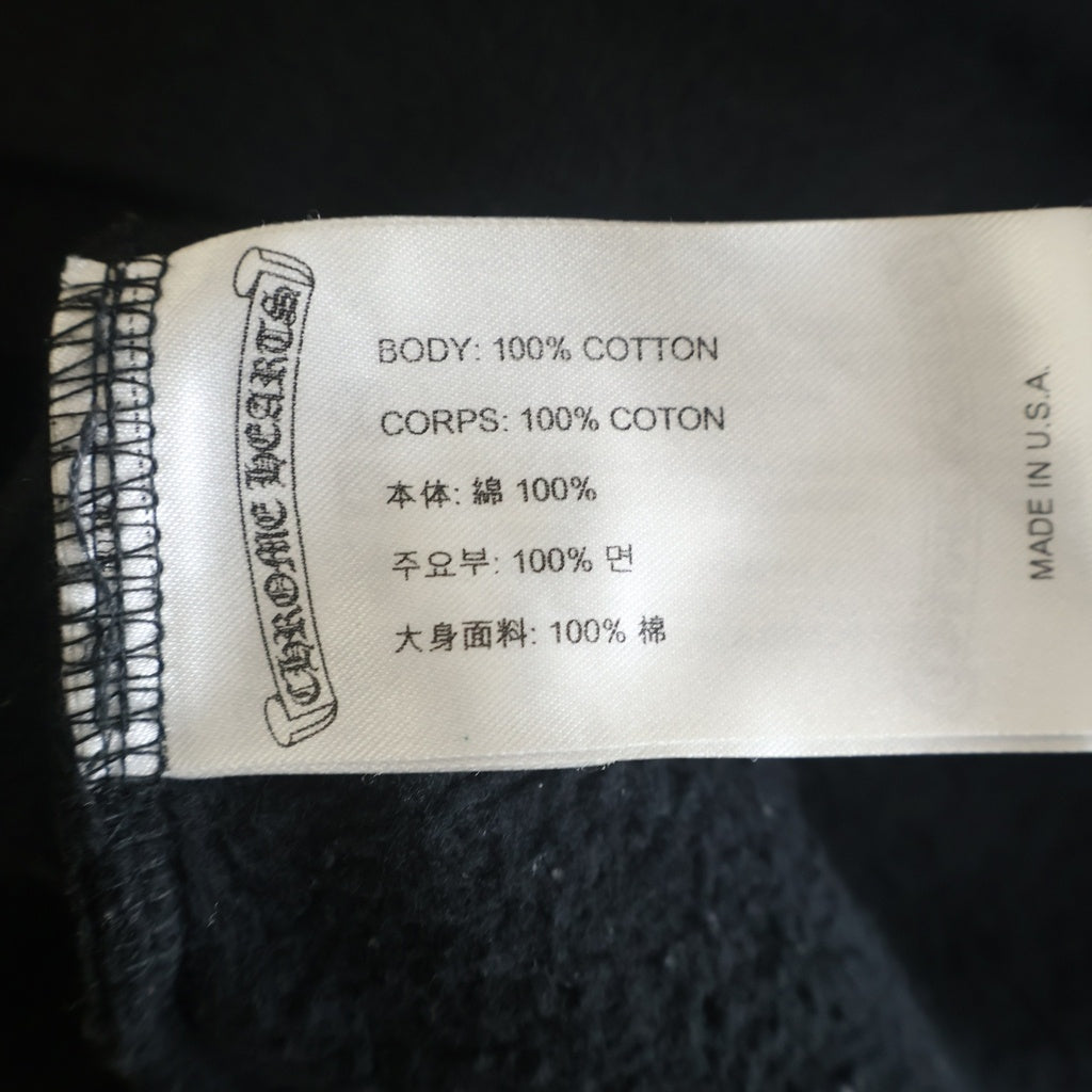 CHROME HEARTS(クロムハーツ) HORSESHOE PULLOVER HOODIE ホースシュー オンライン限定 プルオーバースウェットフーディー パーカー ブラック/レッド