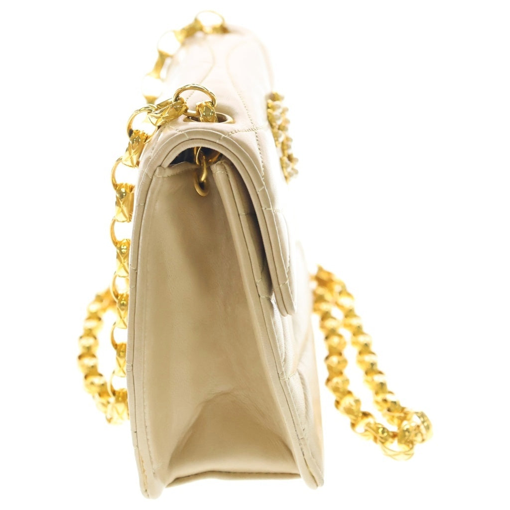 CHANEL(シャネル) ココマーク パール ウェーブステッチ チェーンショルダーバッグ ゴールド金具 ベージュ 2番台 レディース