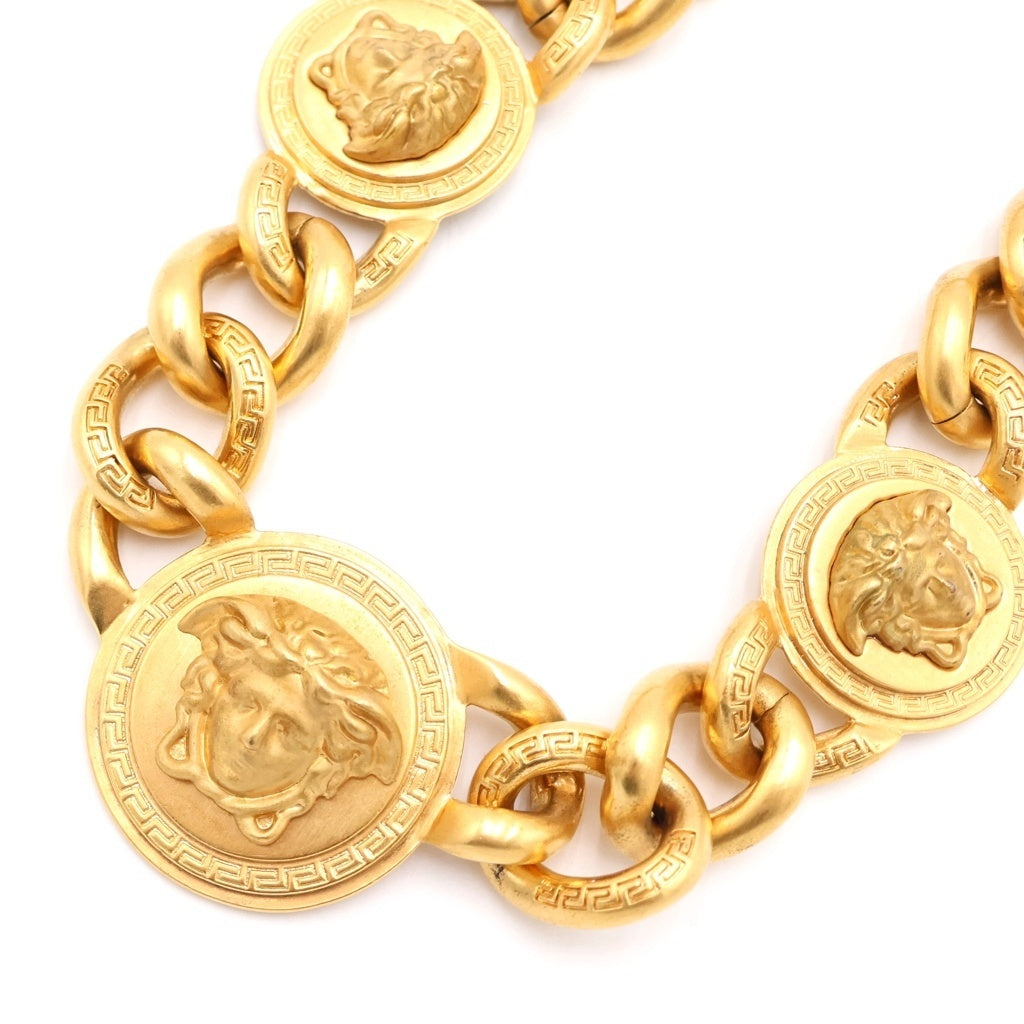 VERSACE(ヴェルサーチ) メドゥーサ GP チェーン ネックレス チョーカー ゴールド