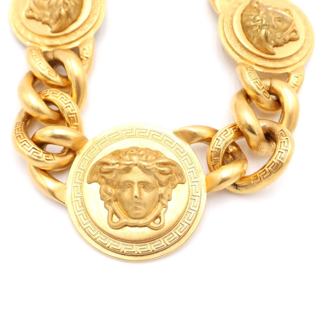 VERSACE(ヴェルサーチ) メドゥーサ GP チェーン ネックレス チョーカー ゴールド