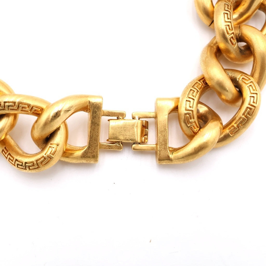 VERSACE(ヴェルサーチ) メドゥーサ GP チェーン ネックレス チョーカー ゴールド