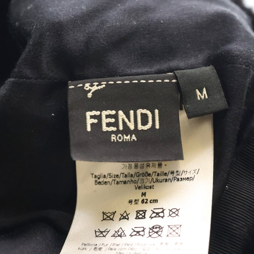FENDI(フェンディ) ズッカ柄 ミンクファー フライトキャップ 帽子 ブラウン FNX096 AA2N F0GME レディース
