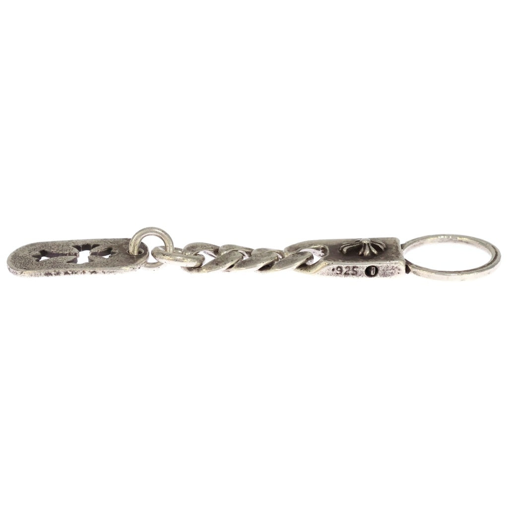 CHROME HEARTS(クロムハーツ) D TAG SML CO CRS カットアウトスモールドッグタグ キーリング オールドクラシックキーチェーン キーホルダー シルバー