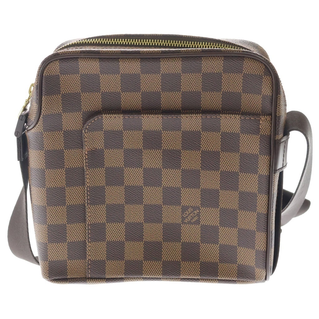 LOUIS VUITTON(ルイヴィトン) ダミエ エベヌ オラフPM PVC レザー ショルダーバッグ ブラウン N41442
