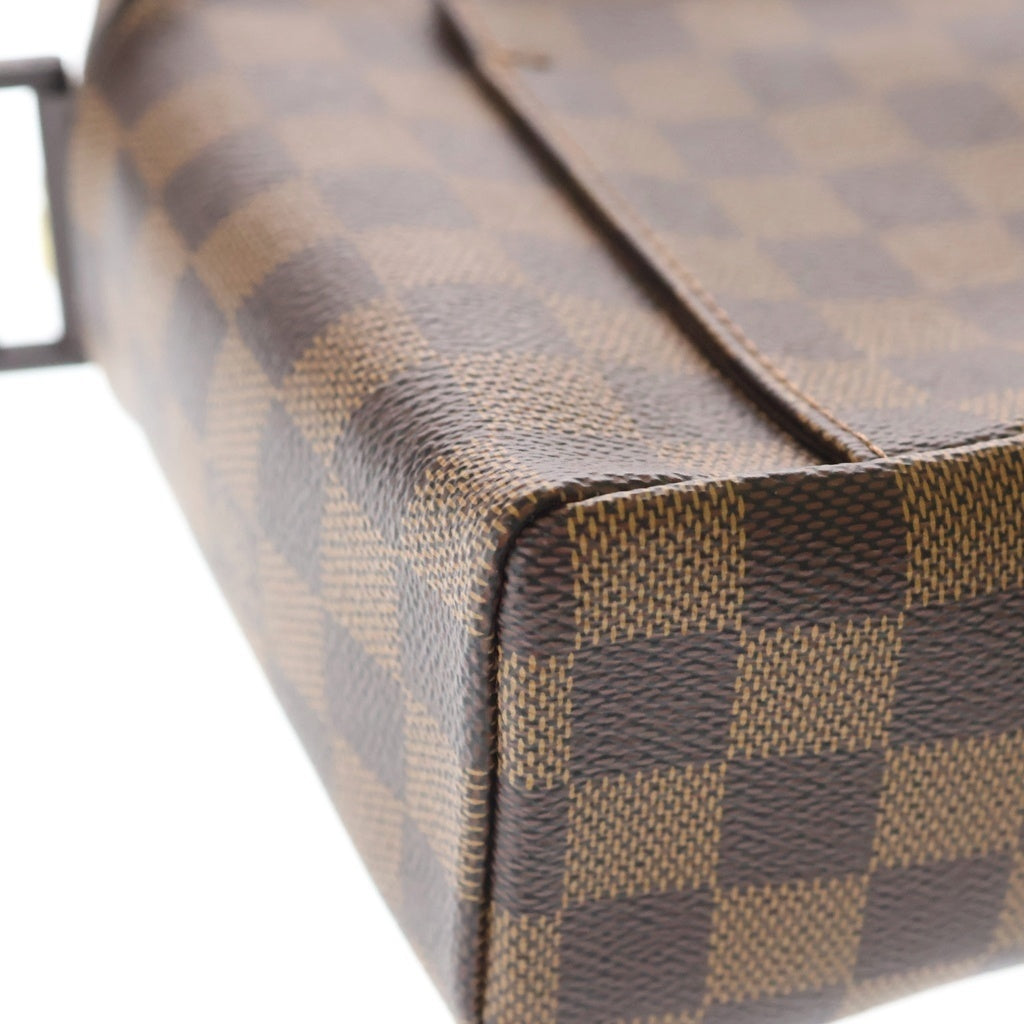 LOUIS VUITTON(ルイヴィトン) ダミエ エベヌ オラフPM PVC レザー ショルダーバッグ ブラウン N41442